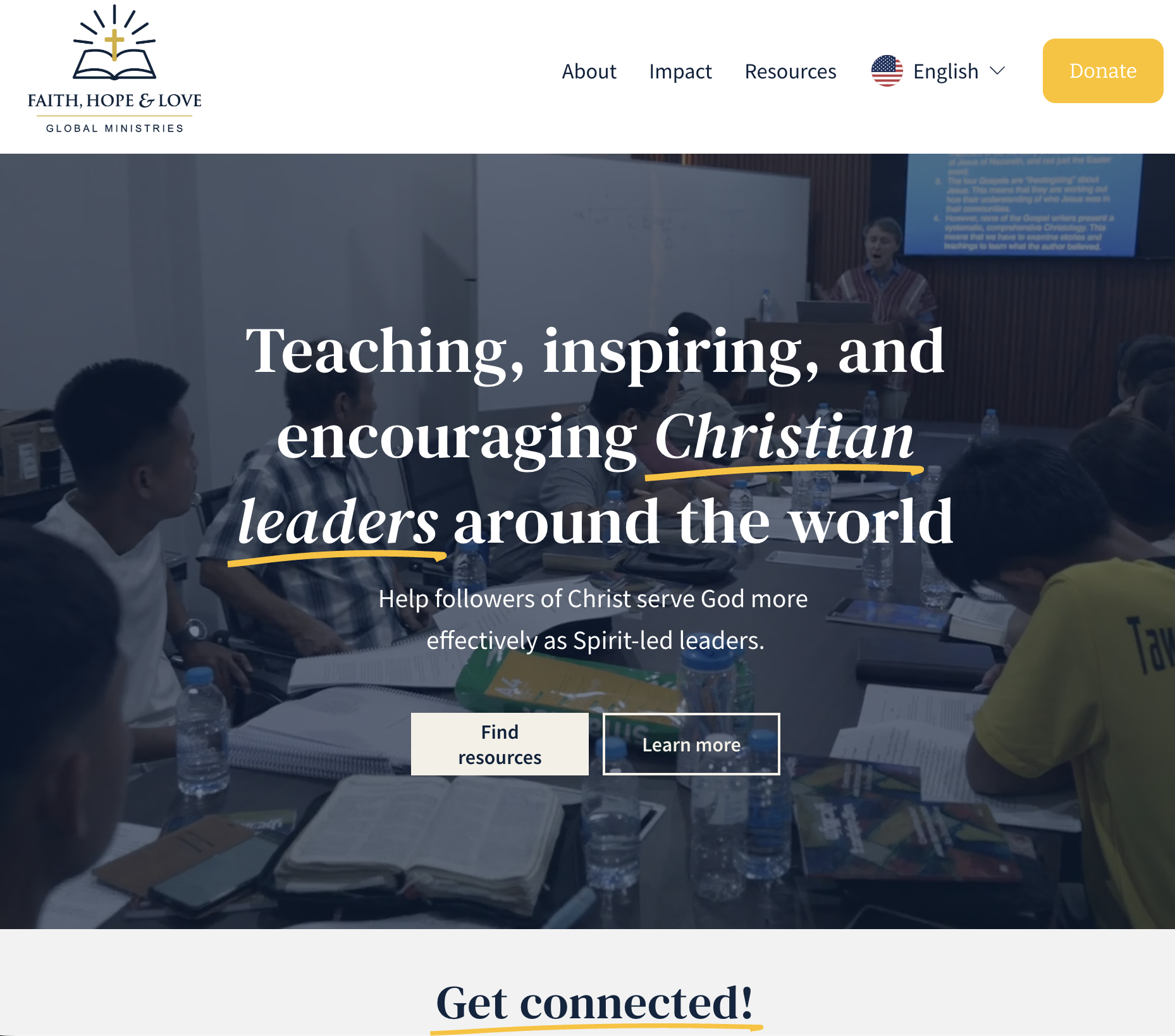 Faith Hope Love Global Ministries website screenshot